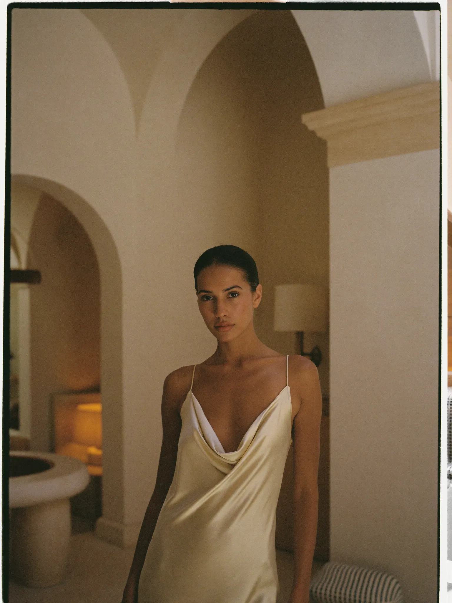 Vestido Slip Champagne